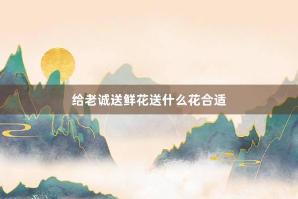 给老诚送鲜花送什么花合适